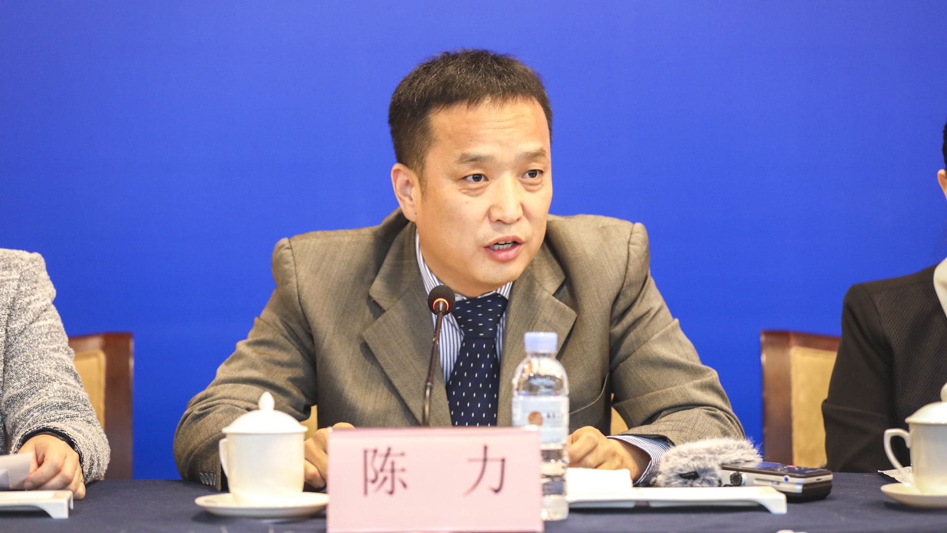 廣東省發(fā)展改革委社會(huì)發(fā)展處副處長(zhǎng)陳力（攝影：曹雅琴）