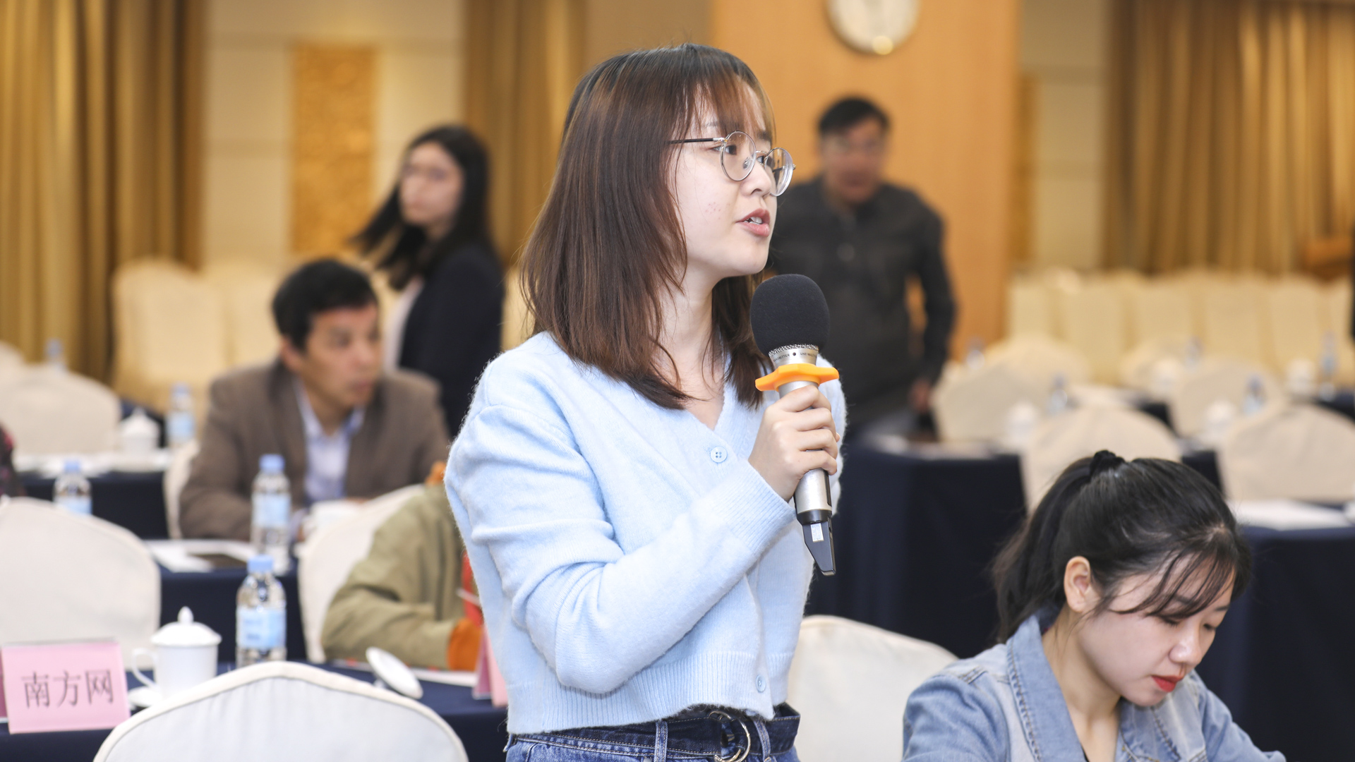 羊城晚報(bào)記者提問(wèn)（攝影：曹雅琴）