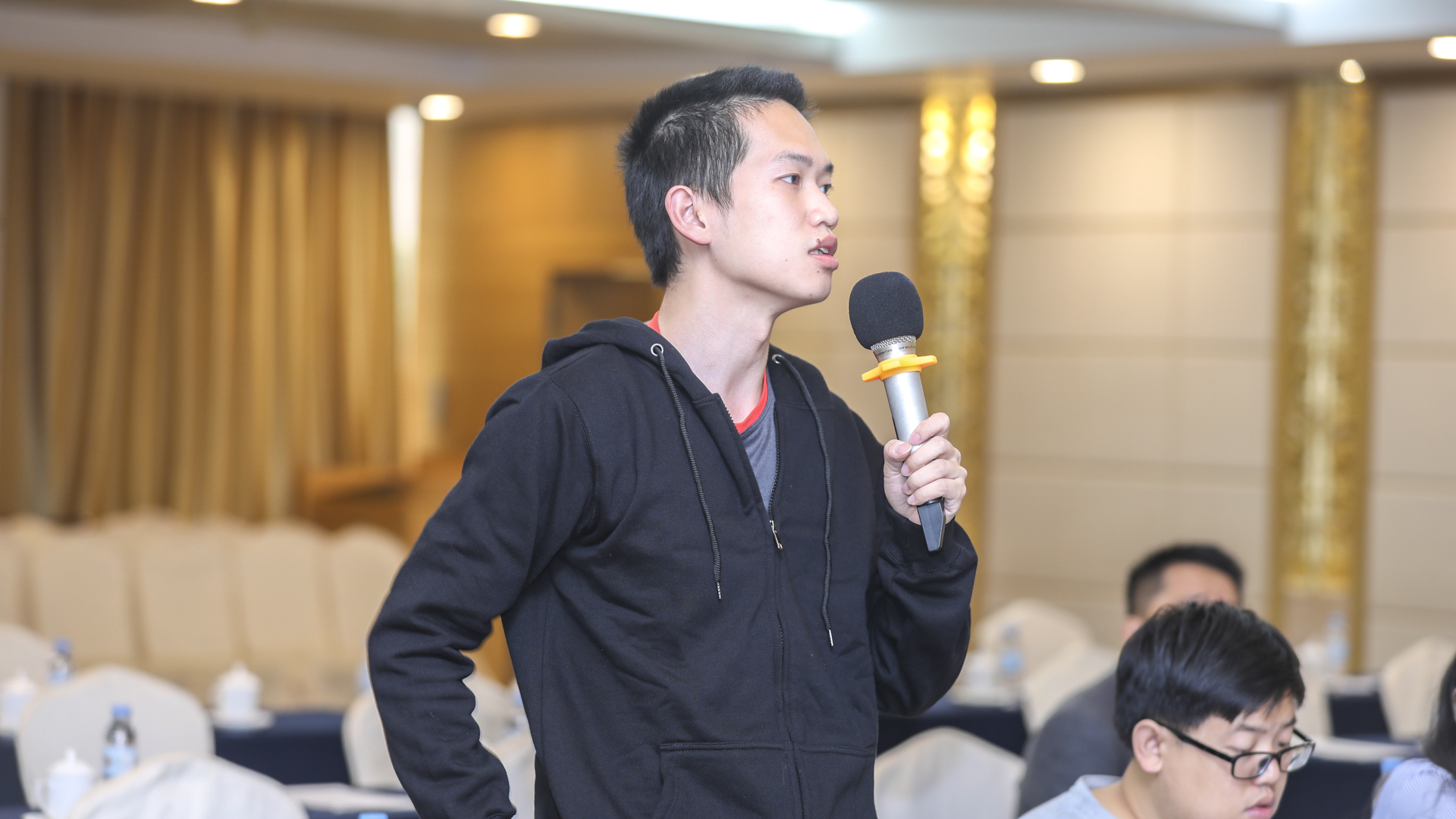 廣州日?qǐng)?bào)記者提問(wèn)（攝影：曹雅琴）